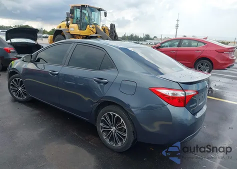 2015 Toyota Corolla S Plus из США, поврежденный, VIN 2T1BURHE1FC393099